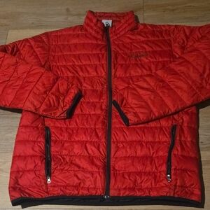Columbia Vibrant Red Quilted Puffer Jacket